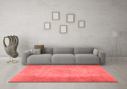 Contemporary Red Washable Rugs