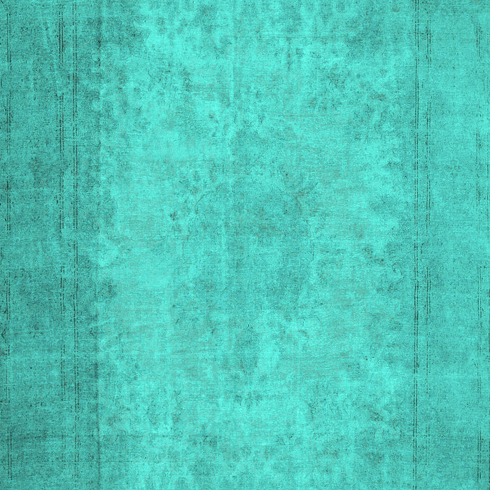 Machine Washable Abstract Turquoise Contemporary Area Rugs, wshcon498turq