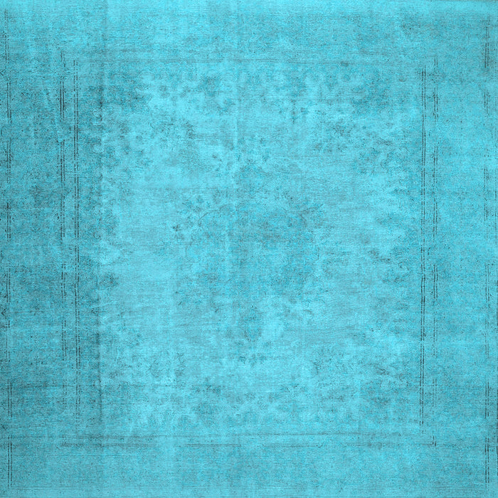 Square Machine Washable Abstract Light Blue Contemporary Rug, wshcon498lblu