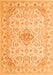 Abstract Orange Contemporary Rug, con499org