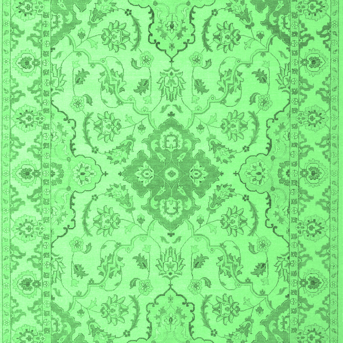 Abstract Emerald Green Contemporary Rug, con499emgrn