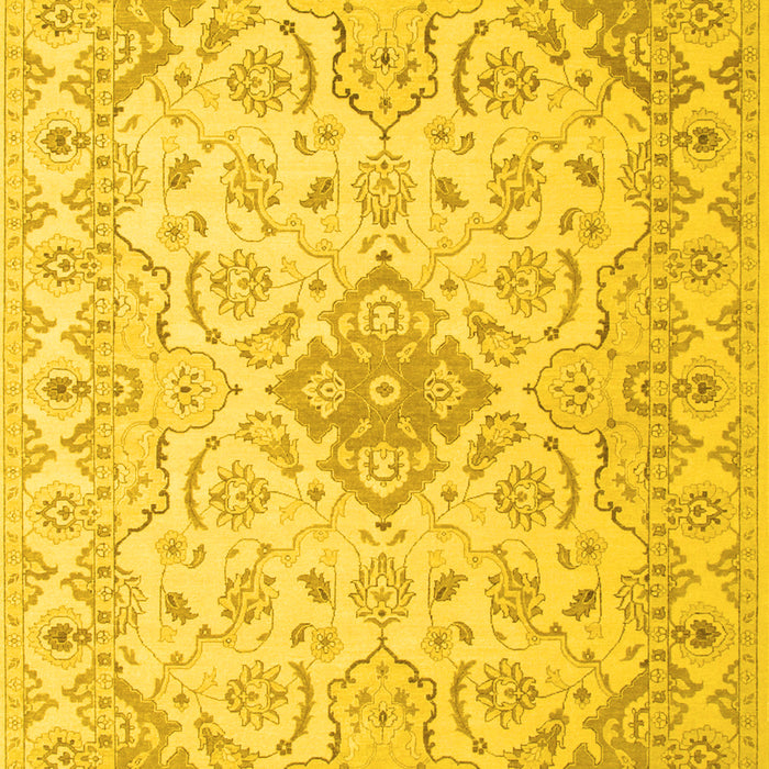 Machine Washable Abstract Yellow Contemporary Rug, wshcon499yw