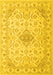 Abstract Yellow Contemporary Rug, con499yw