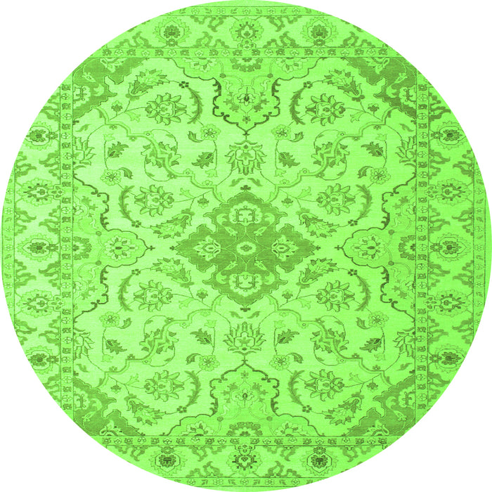 Machine Washable Abstract Green Contemporary Area Rugs, wshcon499grn