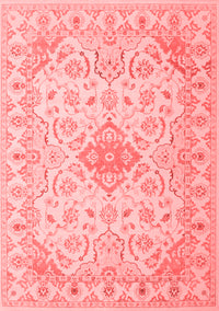 Abstract Red Contemporary Rug, con499red