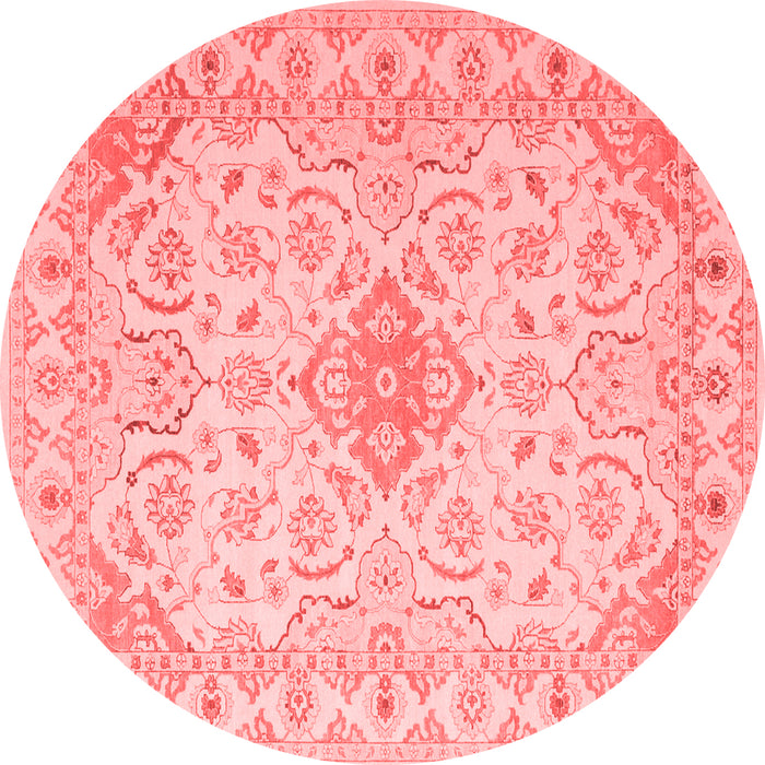 Machine Washable Abstract Red Contemporary Rug, wshcon499red