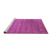 Sideview of Machine Washable Abstract Purple Contemporary Area Rugs, wshcon49pur