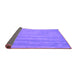 Sideview of Abstract Purple Contemporary Rug, con4pur