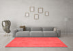 Contemporary Red Washable Rugs