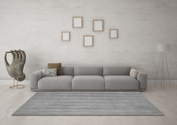 Machine Washable Abstract Gray Contemporary Rug in a Living Room,, wshcon4gry