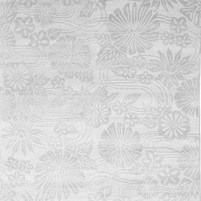 Serging Thickness of Machine Washable Abstract Gray Contemporary Rug, wshcon500gry