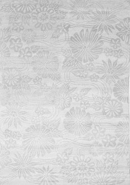 Abstract Gray Contemporary Rug, con500gry