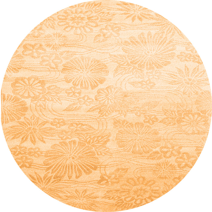 Machine Washable Abstract Orange Contemporary Area Rugs, wshcon500org