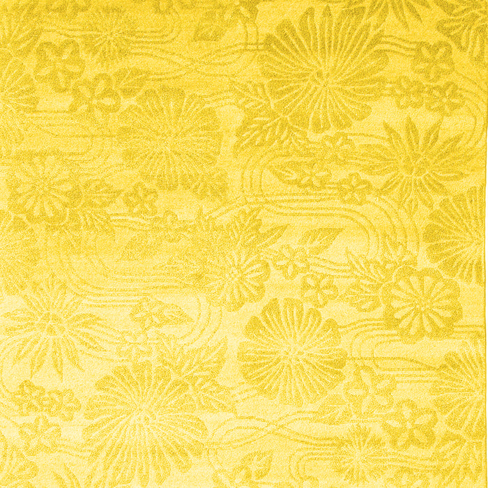 Abstract Yellow Contemporary Rug, con500yw