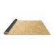 Sideview of Abstract Brown Contemporary Rug, con500brn