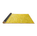 Sideview of Abstract Yellow Contemporary Rug, con500yw