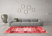 Transitional Red Washable Rugs