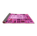 Sideview of Patchwork Pink Transitional Rug, con501pnk