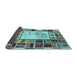 Sideview of Patchwork Light Blue Transitional Rug, con501lblu