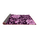 Sideview of Abstract Pink Contemporary Rug, con502pnk