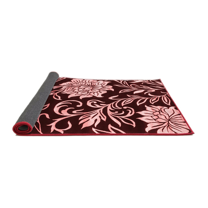 Abstract Red Contemporary Area Rugs