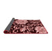 Abstract Red Contemporary Area Rugs