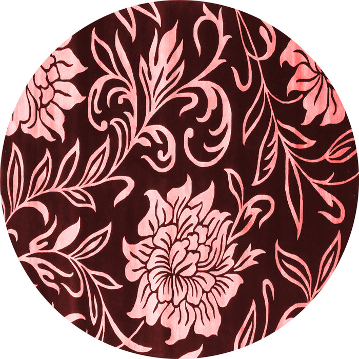 Machine Washable Abstract Red Contemporary Rug, wshcon502red