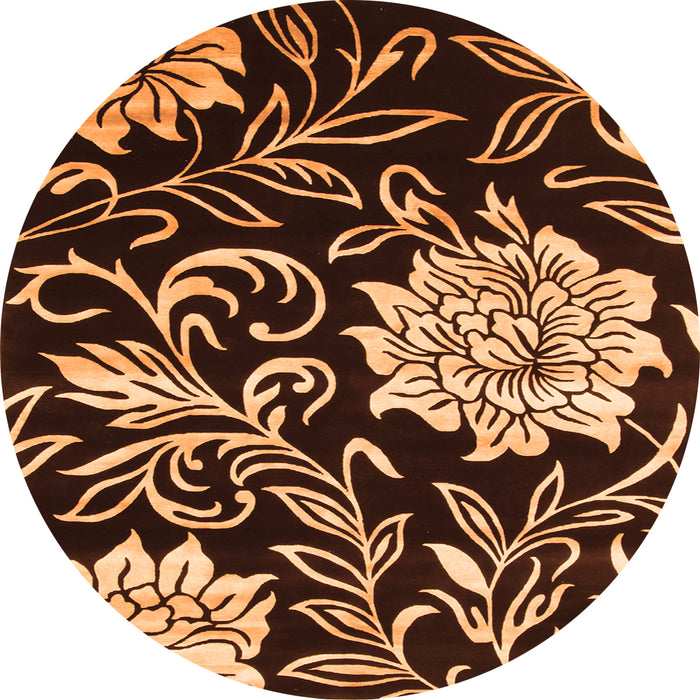 Machine Washable Abstract Orange Contemporary Area Rugs, wshcon502org