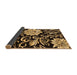 Sideview of Abstract Brown Contemporary Rug, con502brn