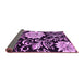 Sideview of Abstract Purple Contemporary Rug, con502pur