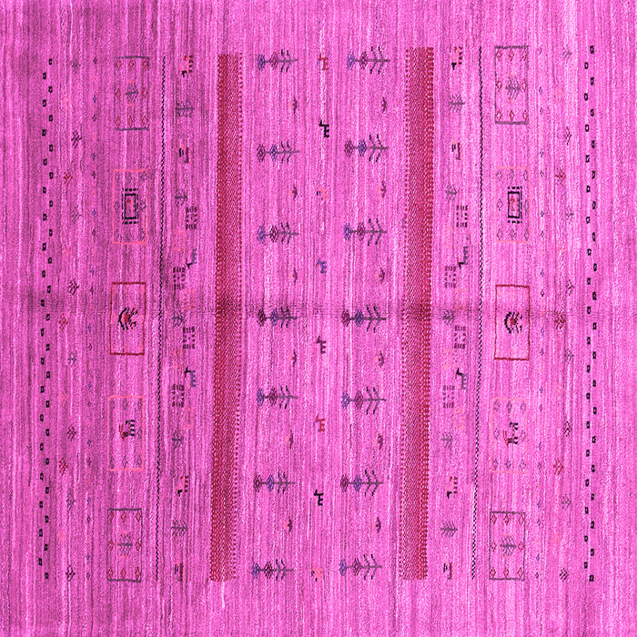 Square Abstract Pink Contemporary Rug, con503pnk