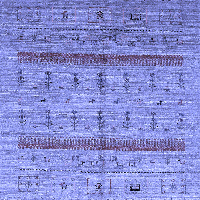 Abstract Blue Contemporary Rug, con503blu