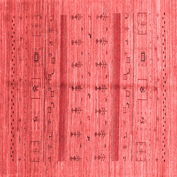 Machine Washable Abstract Red Contemporary Rug, wshcon503red