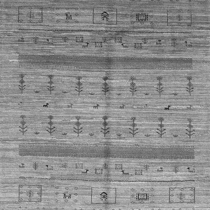 Abstract Gray Contemporary Rug, con503gry