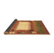 Sideview of Abstract Brown Contemporary Rug, con504brn