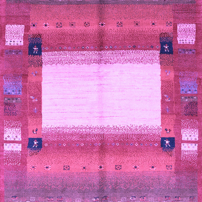 Abstract Purple Contemporary Rug, con504pur