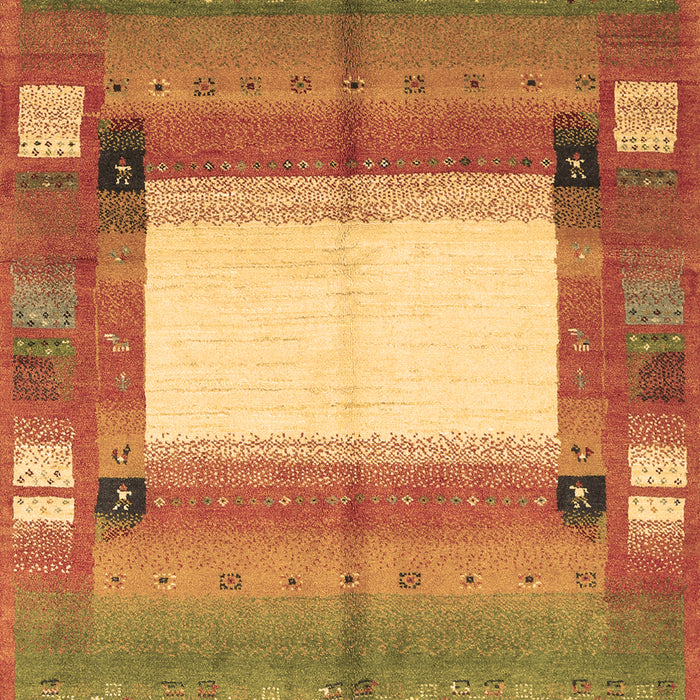 Machine Washable Abstract Brown Contemporary Rug, wshcon504brn