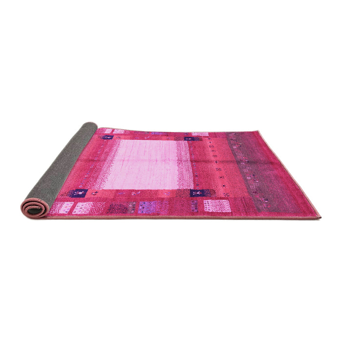 Sideview of Abstract Pink Contemporary Rug, con504pnk