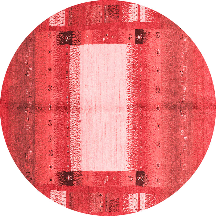Machine Washable Abstract Red Contemporary Rug, wshcon504red