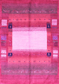 Abstract Pink Contemporary Rug, con504pnk