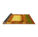 Sideview of Abstract Yellow Contemporary Rug, con504yw