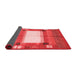 Abstract Red Contemporary Area Rugs