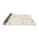 Thickness of Contemporary Lemon Beige Solid Rug, con505