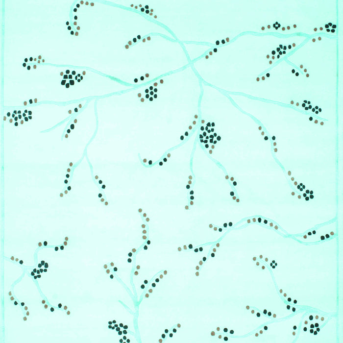 Solid Turquoise Modern Rug, con505turq