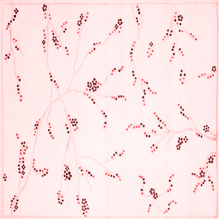 Solid Red Modern Rug, con505red