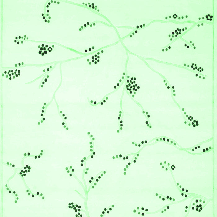 Solid Emerald Green Modern Rug, con505emgrn