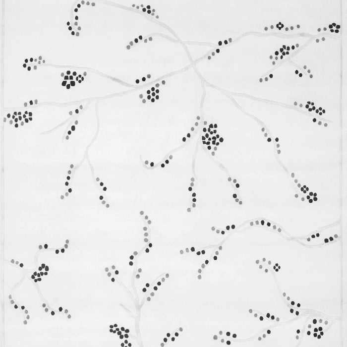 Serging Thickness of Machine Washable Solid Gray Modern Rug, wshcon505gry