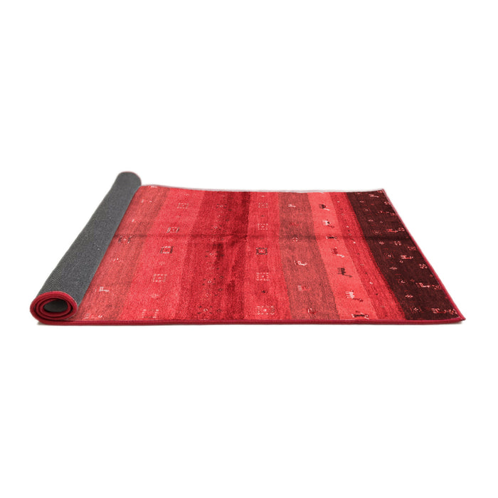 Abstract Red Contemporary Area Rugs