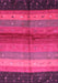 Machine Washable Abstract Pink Contemporary Rug, wshcon506pnk