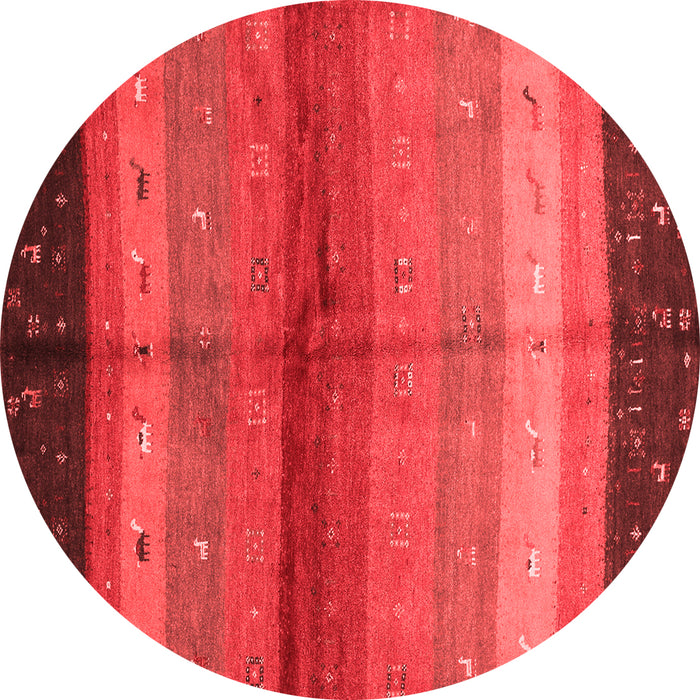 Machine Washable Abstract Red Contemporary Rug, wshcon506red